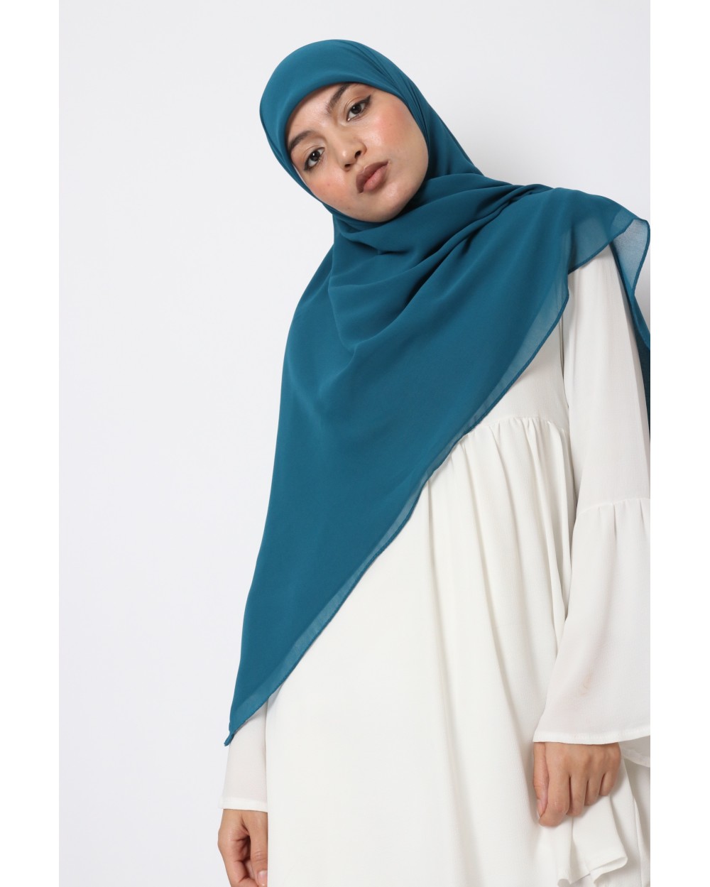 Nissa square chiffon hijab 150cm