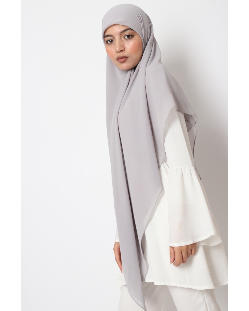 Hijab mousseline carré Nissa 150cm