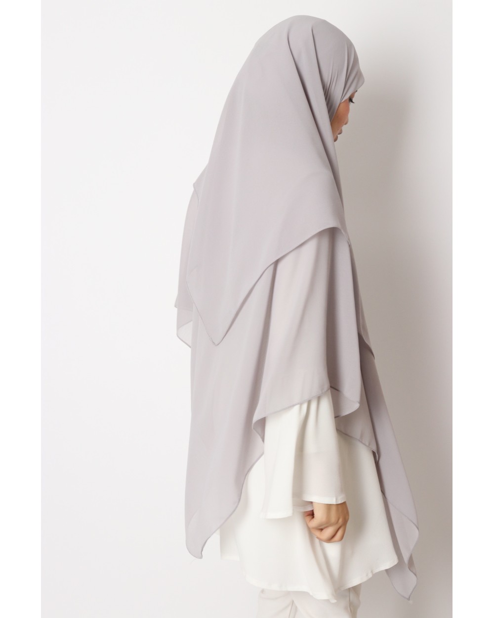 Hijab mousseline carré Nissa 150cm