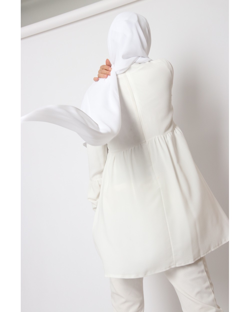 Hijab mousseline carré Nissa 150cm