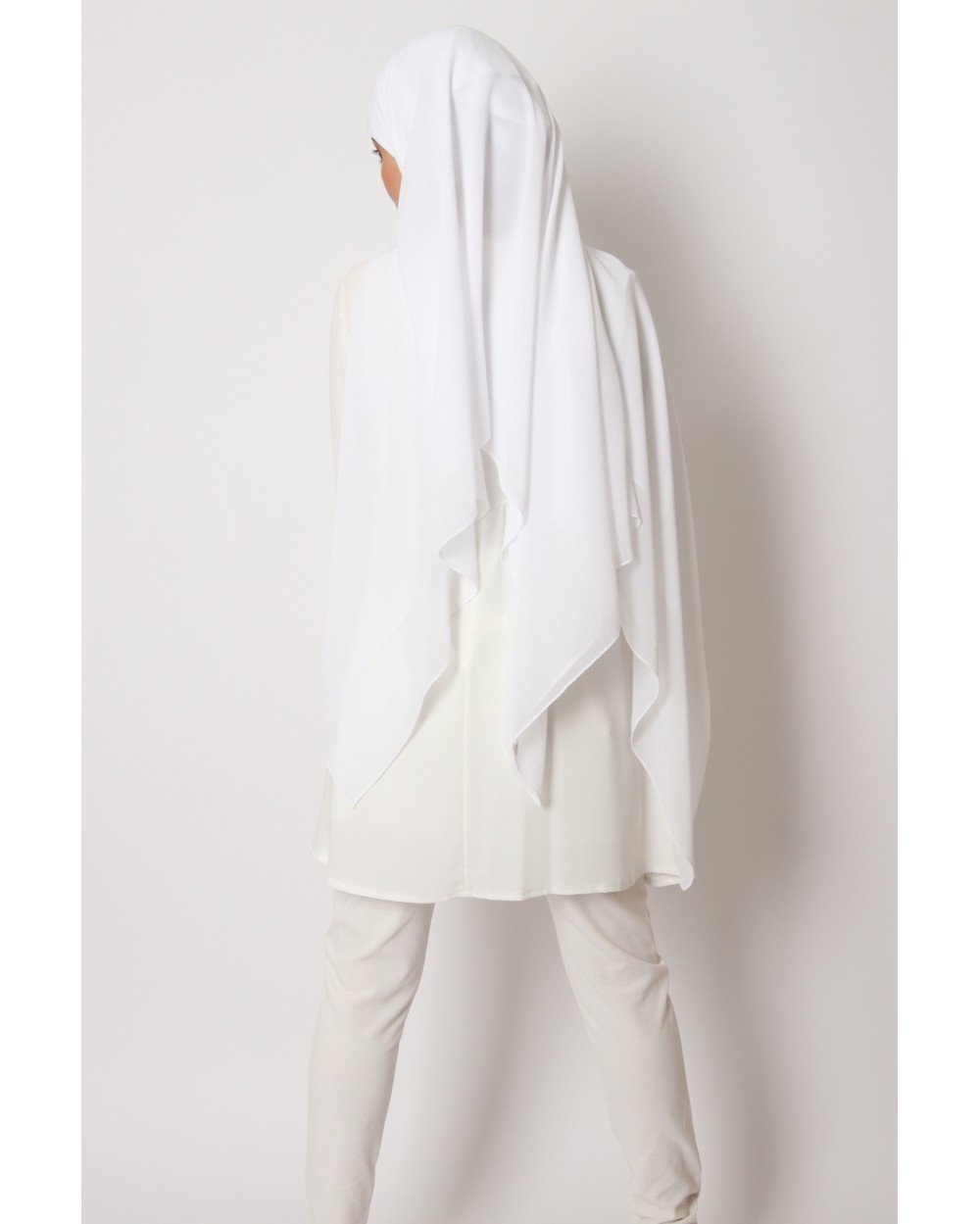 Hijab mousseline carré Nissa 150cm