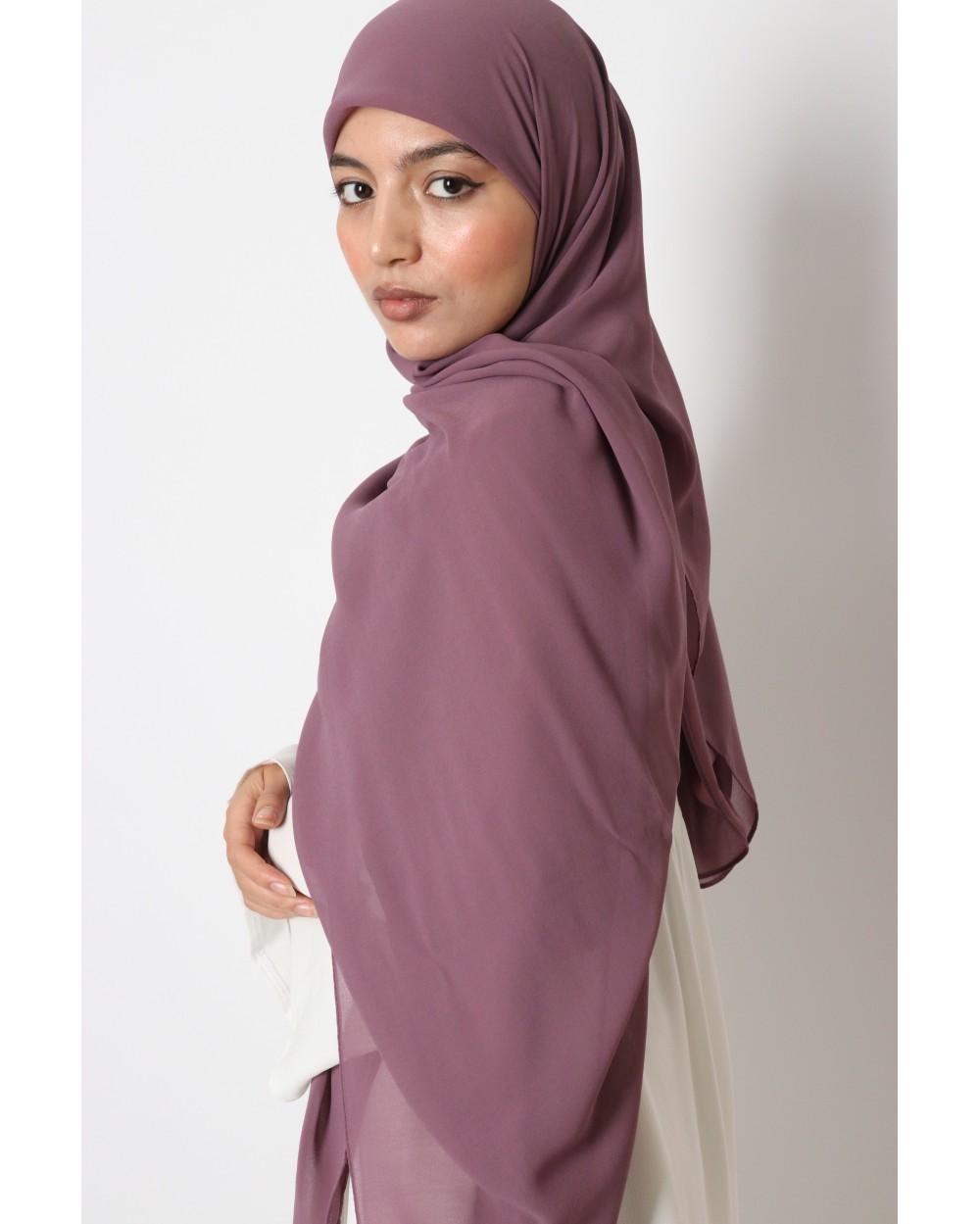 Nissa square chiffon hijab 150cm
