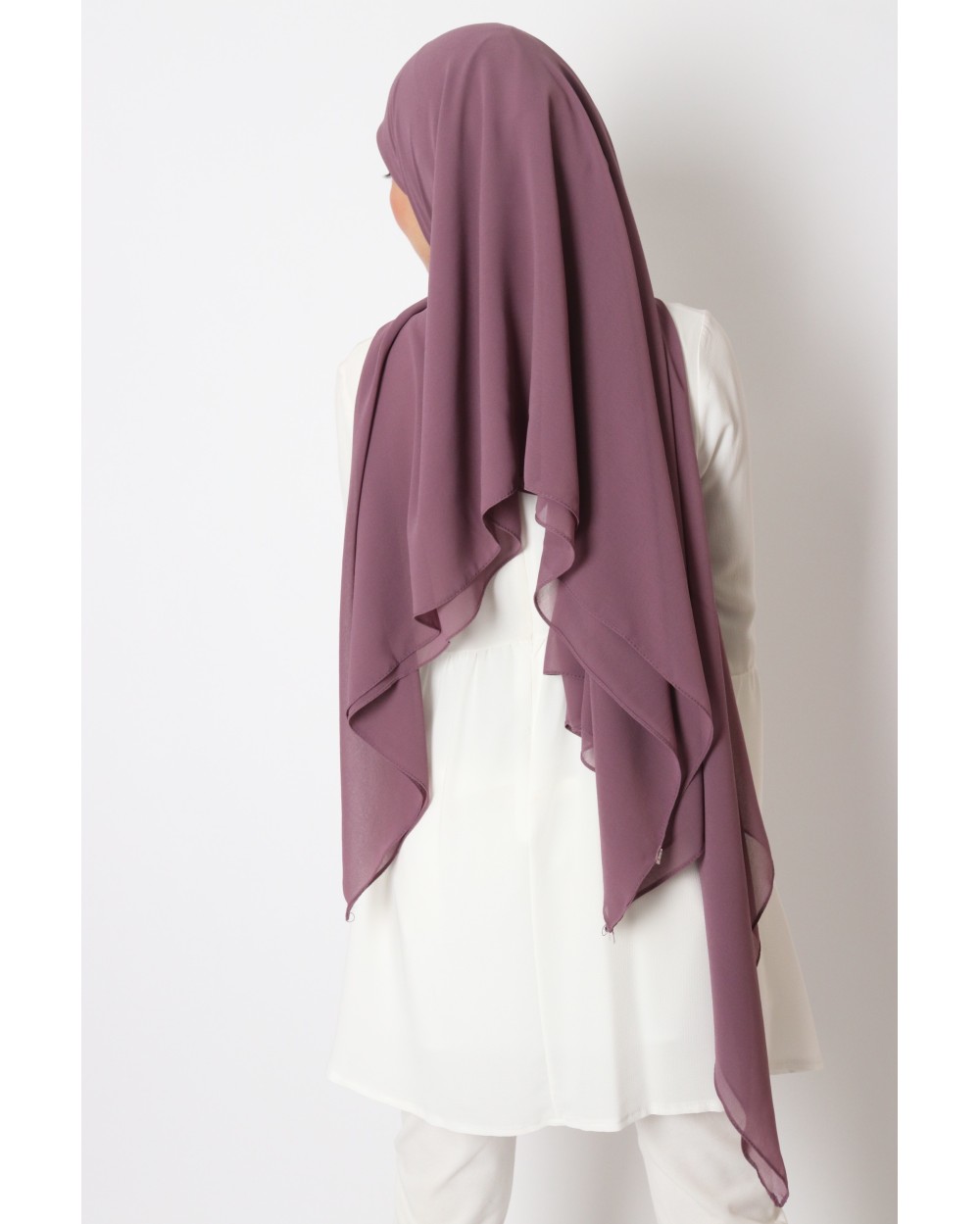 Hijab mousseline carré Nissa 150cm