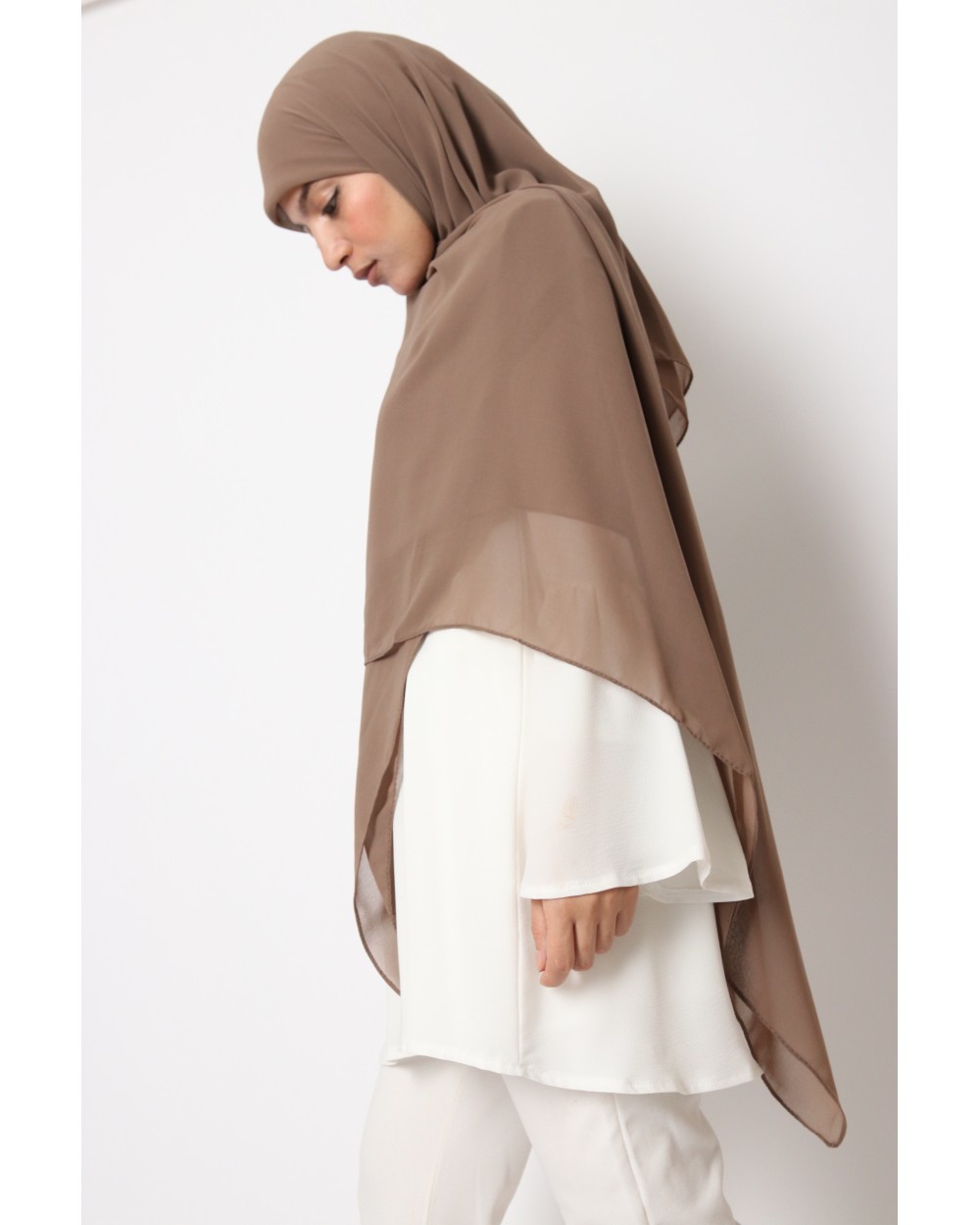 Nissa square chiffon hijab 150cm
