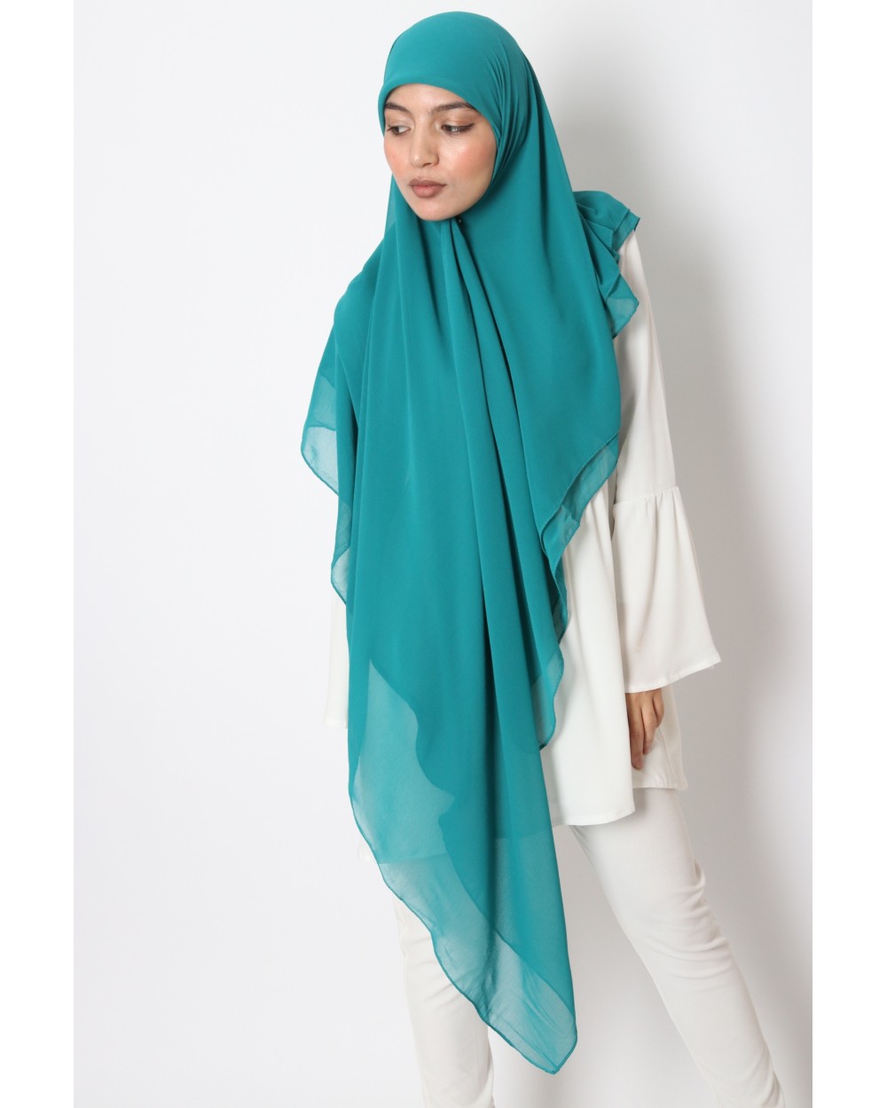 Hijab mousseline carré Nissa 150cm