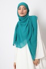 Hijab mousseline carré Nissa 150cm