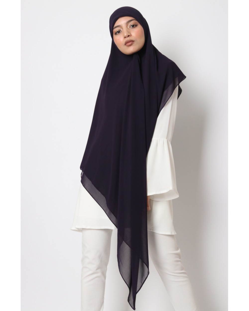 Nissa square chiffon hijab 150cm