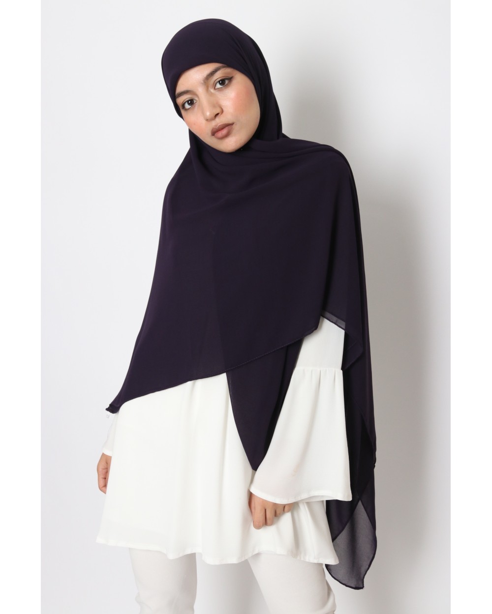 Nissa square chiffon hijab 150cm