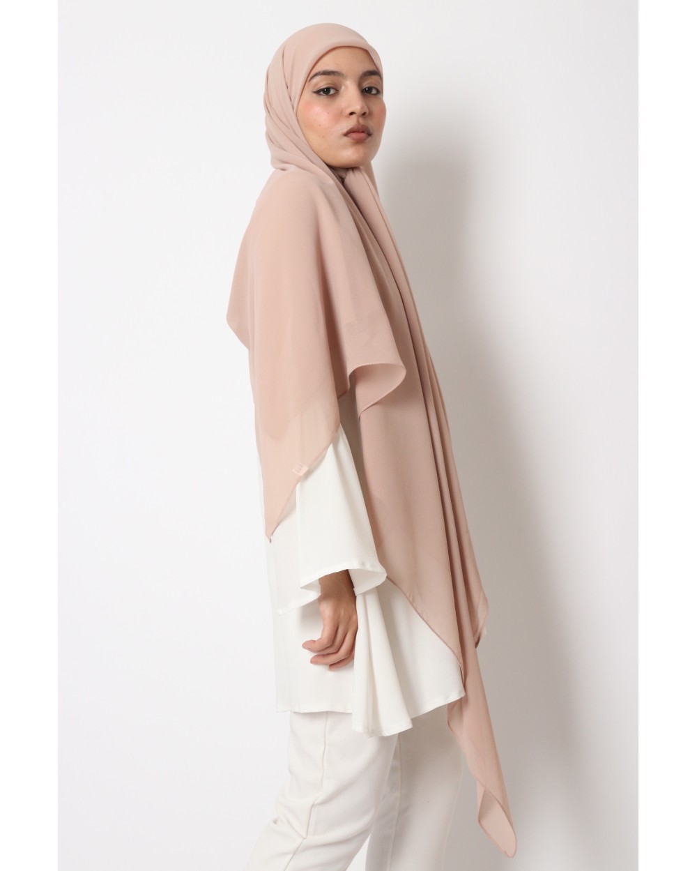 Nissa square chiffon hijab 150cm