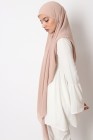 Hijab mousseline carré Nissa 150cm