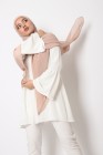 Hijab mousseline carré Nissa 150cm