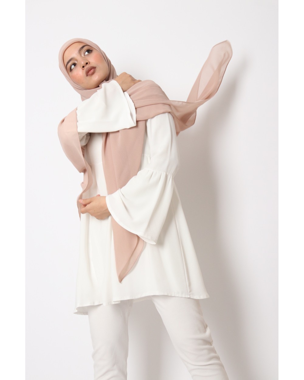 Nissa square chiffon hijab 150cm