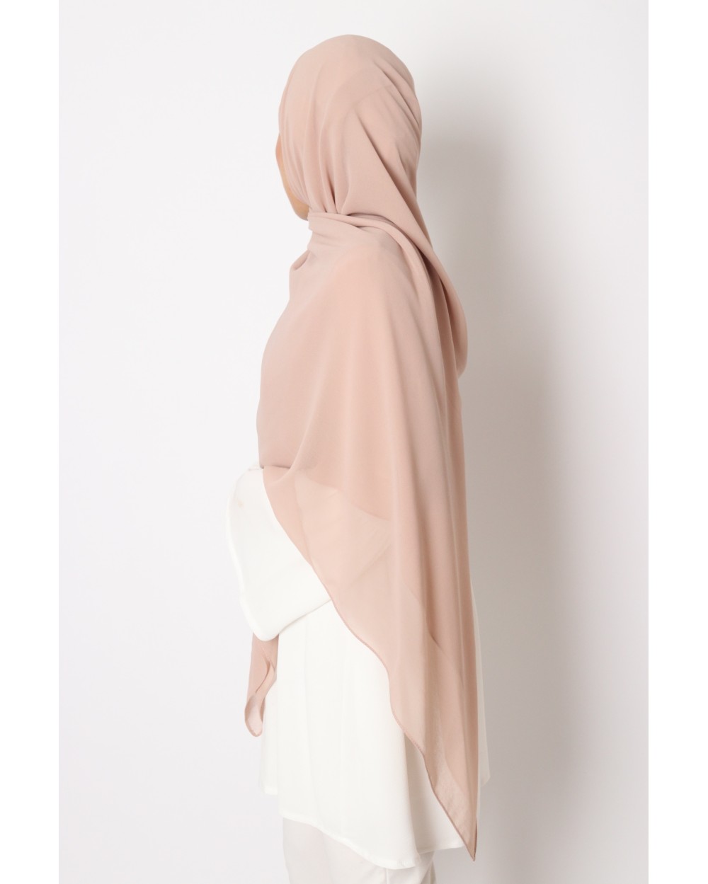 Hijab mousseline carré Nissa 150cm