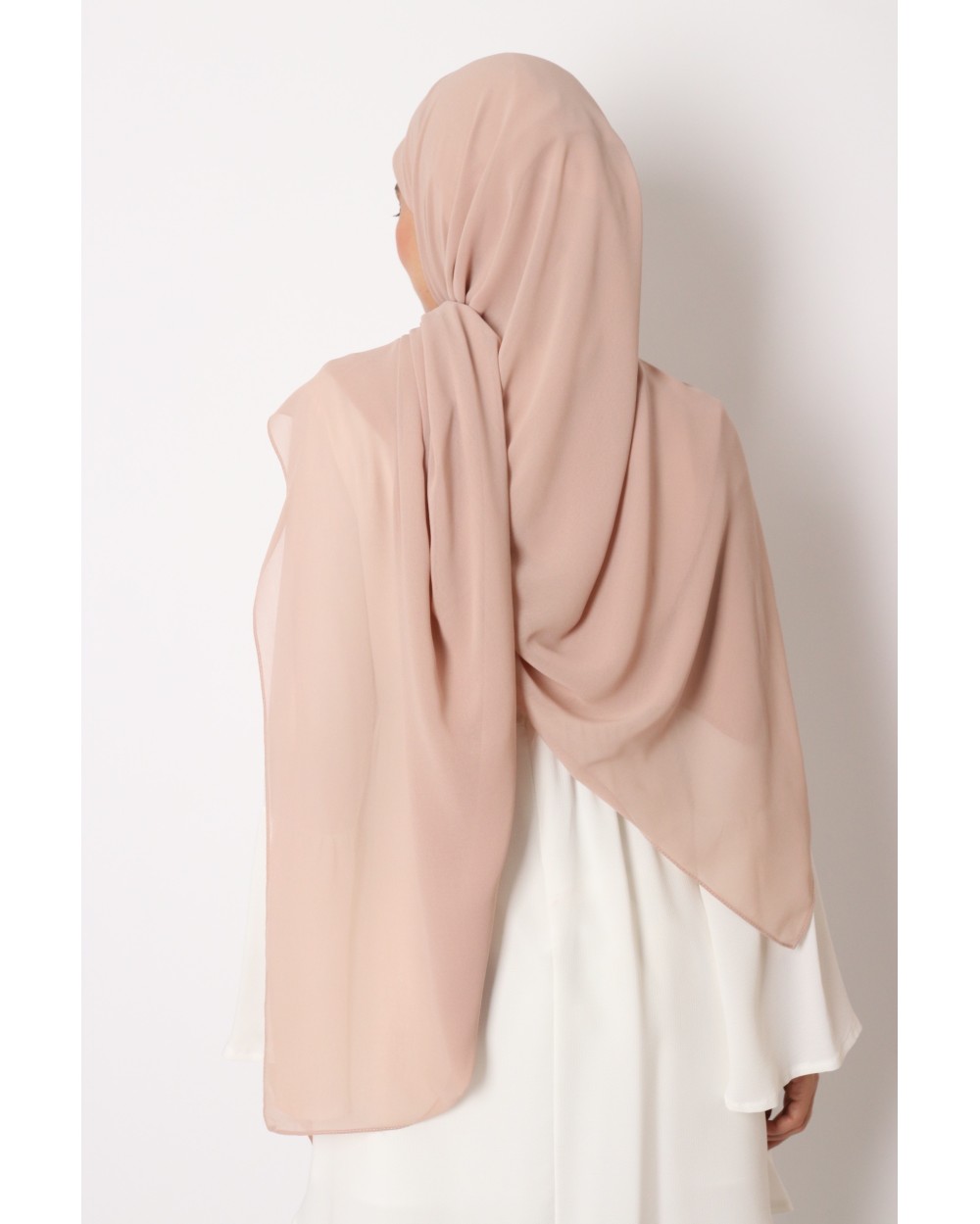 Hijab mousseline carré Nissa 150cm