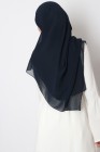 Hijab mousseline carré Nissa 150cm