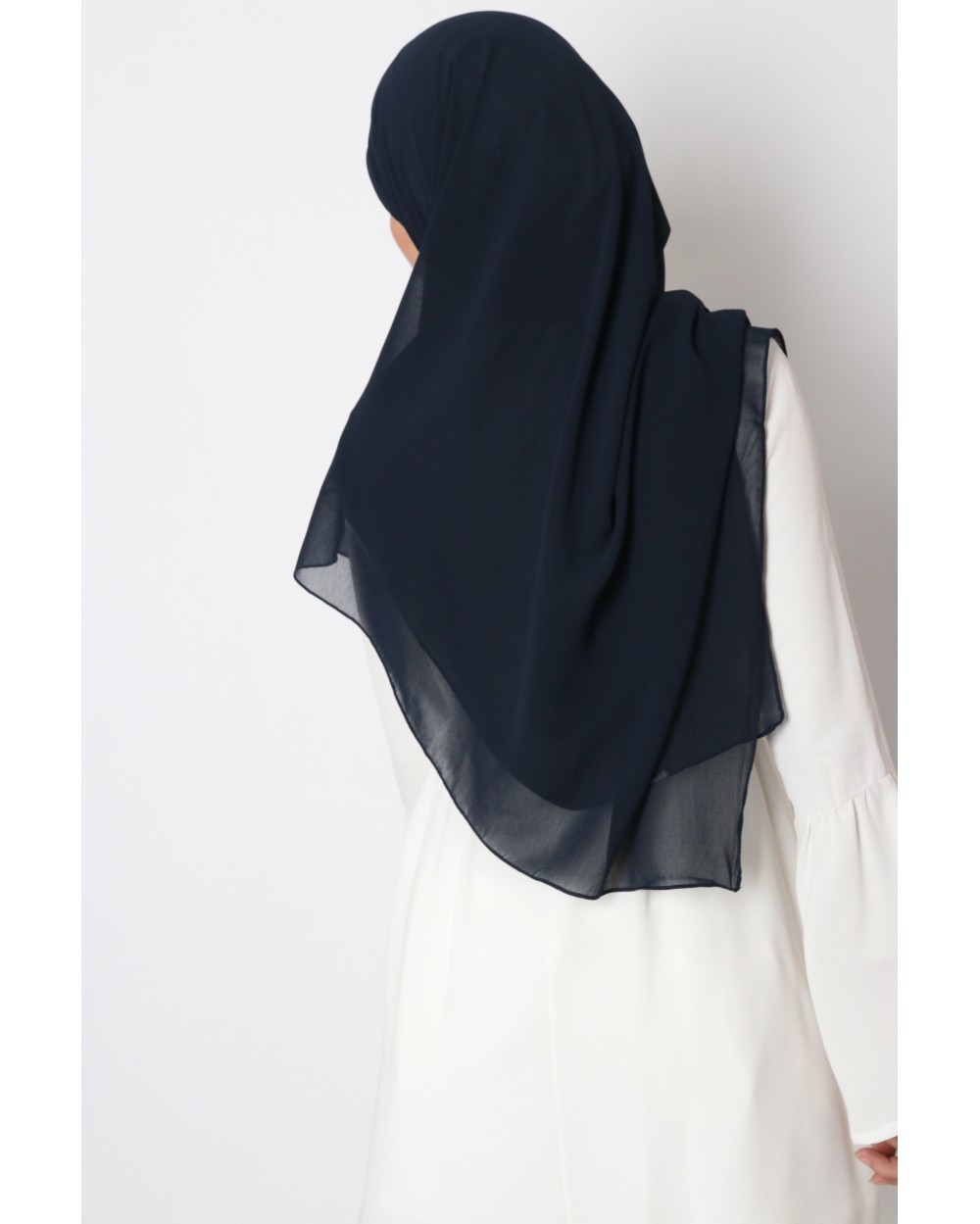 Hijab mousseline carré Nissa 150cm