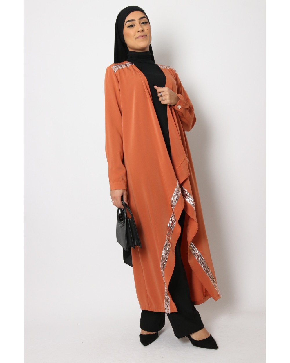 Kimono Khawla asymétrique sequin
