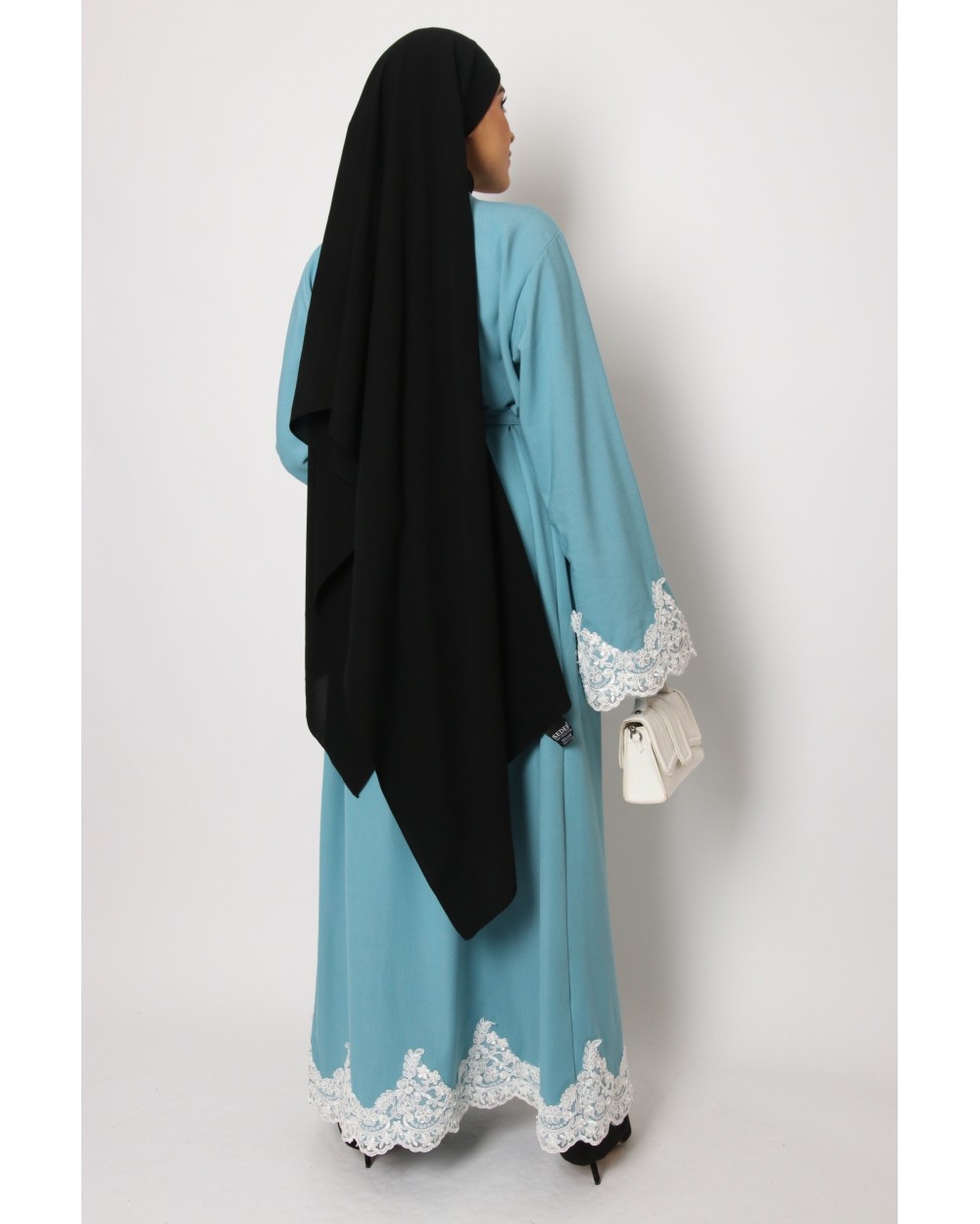 Kimono Orient white lace