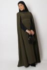 Rayhanna dress with integrated cape
