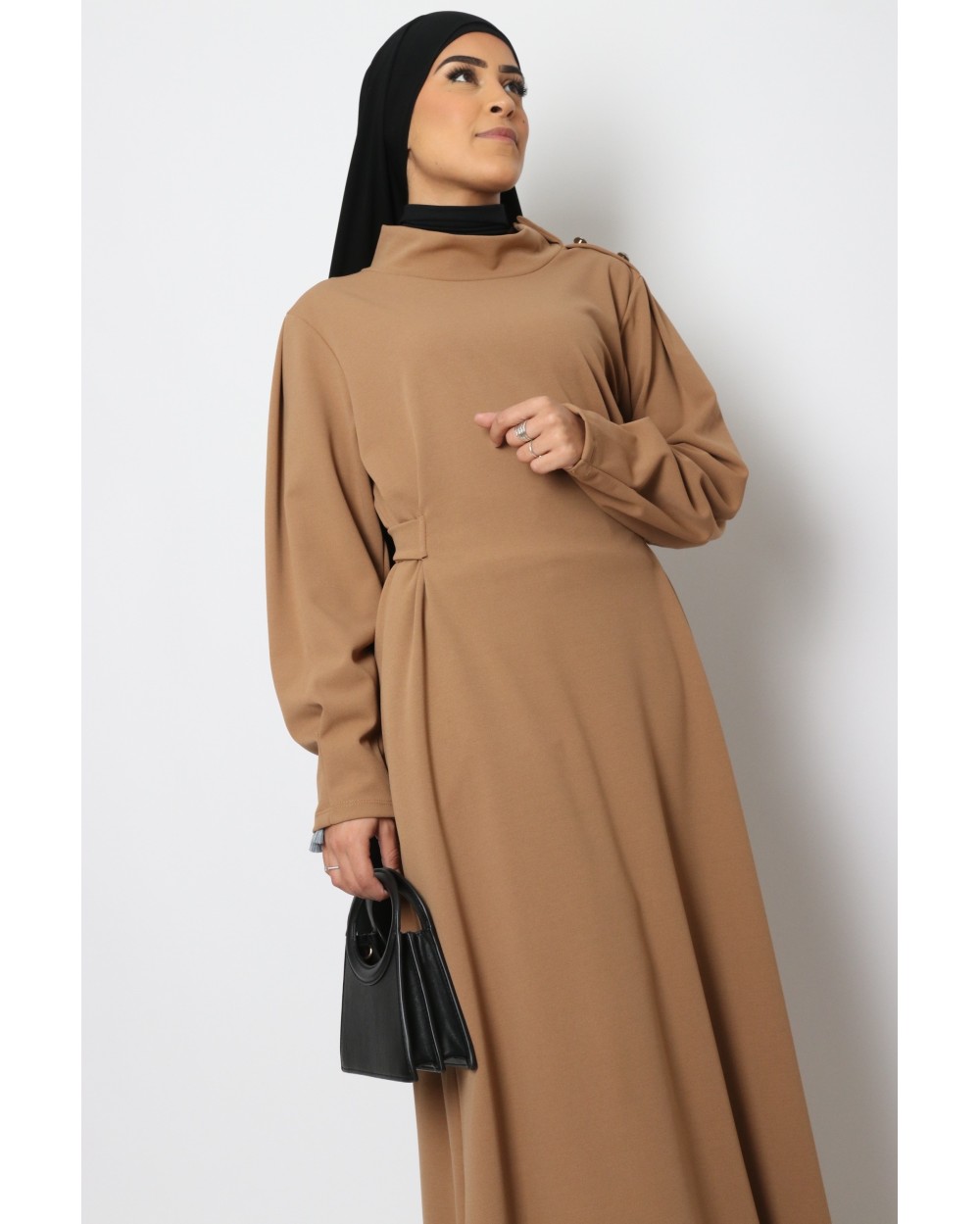 Long dress MARJANE Wide collar