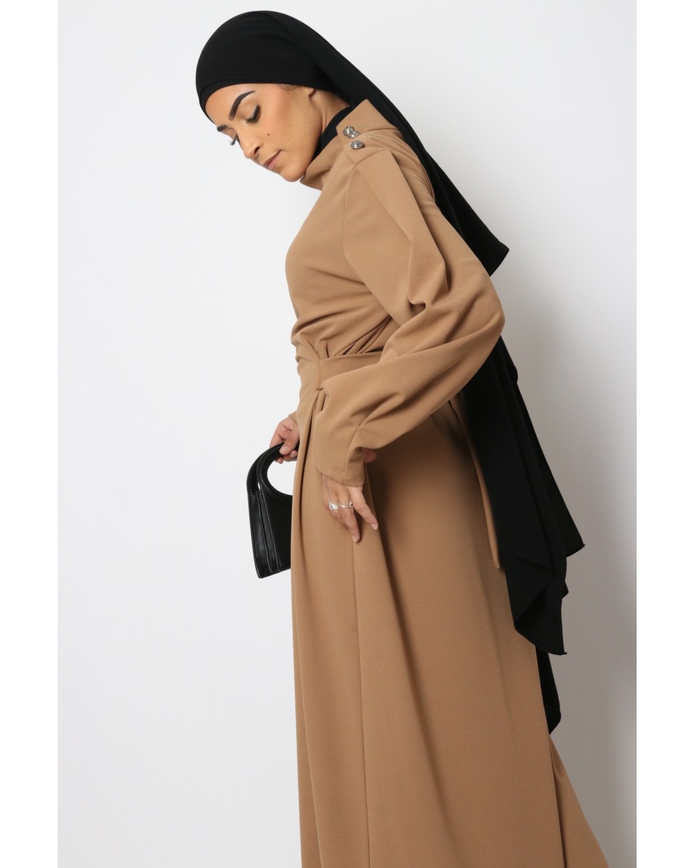 Long dress MARJANE Wide collar