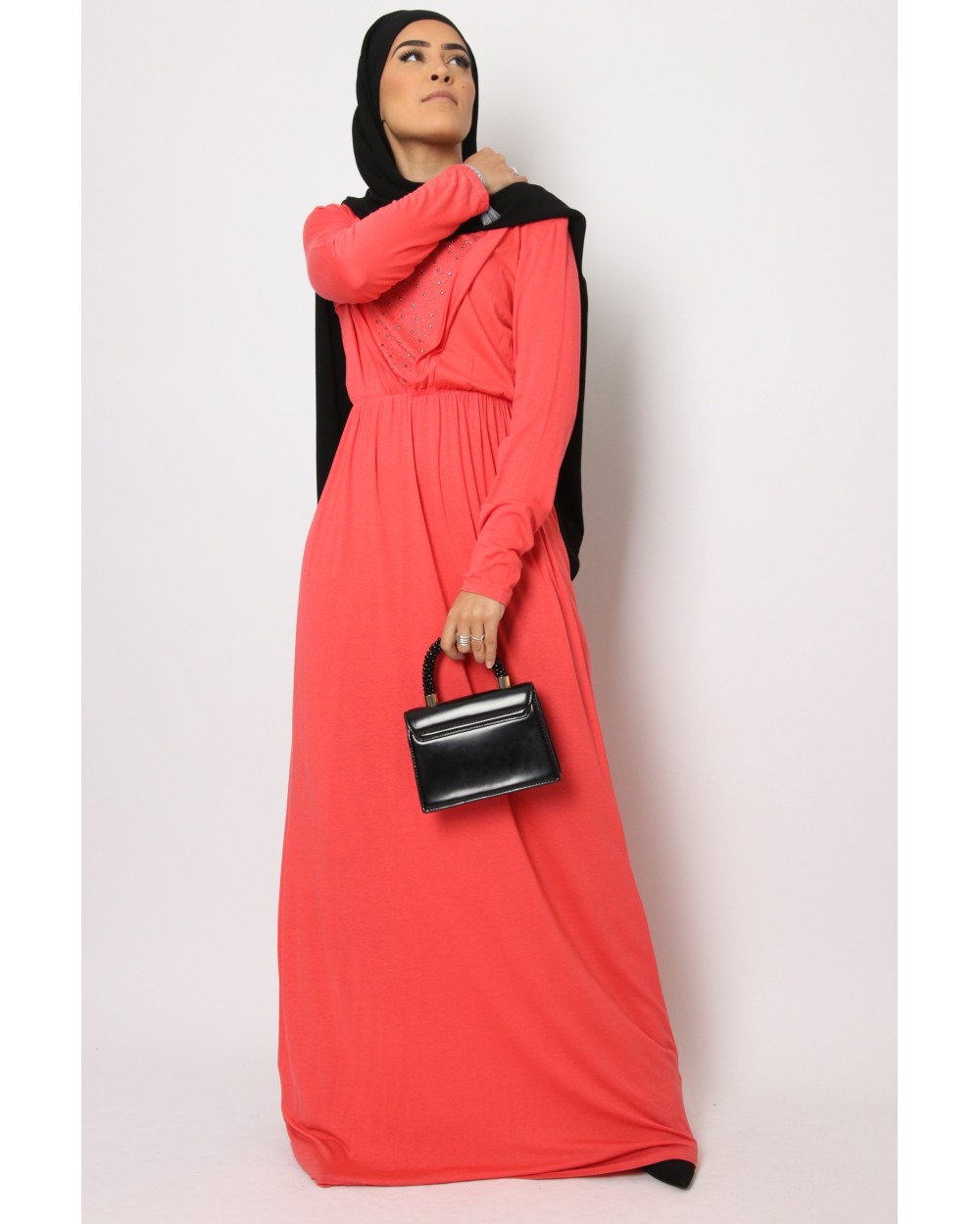 Long rhinestone dress