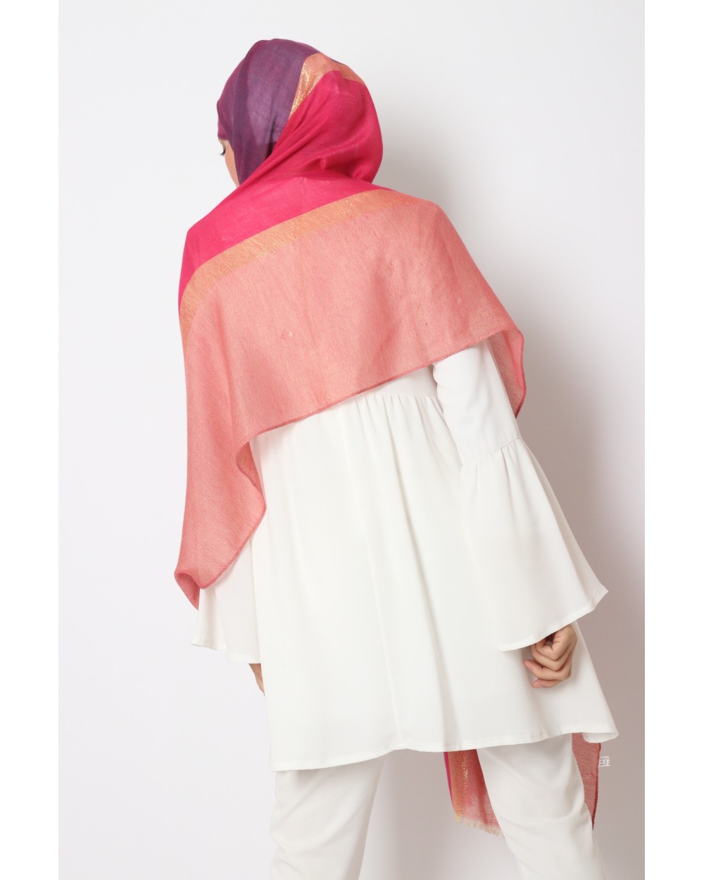 Spangled Three-colored hijab