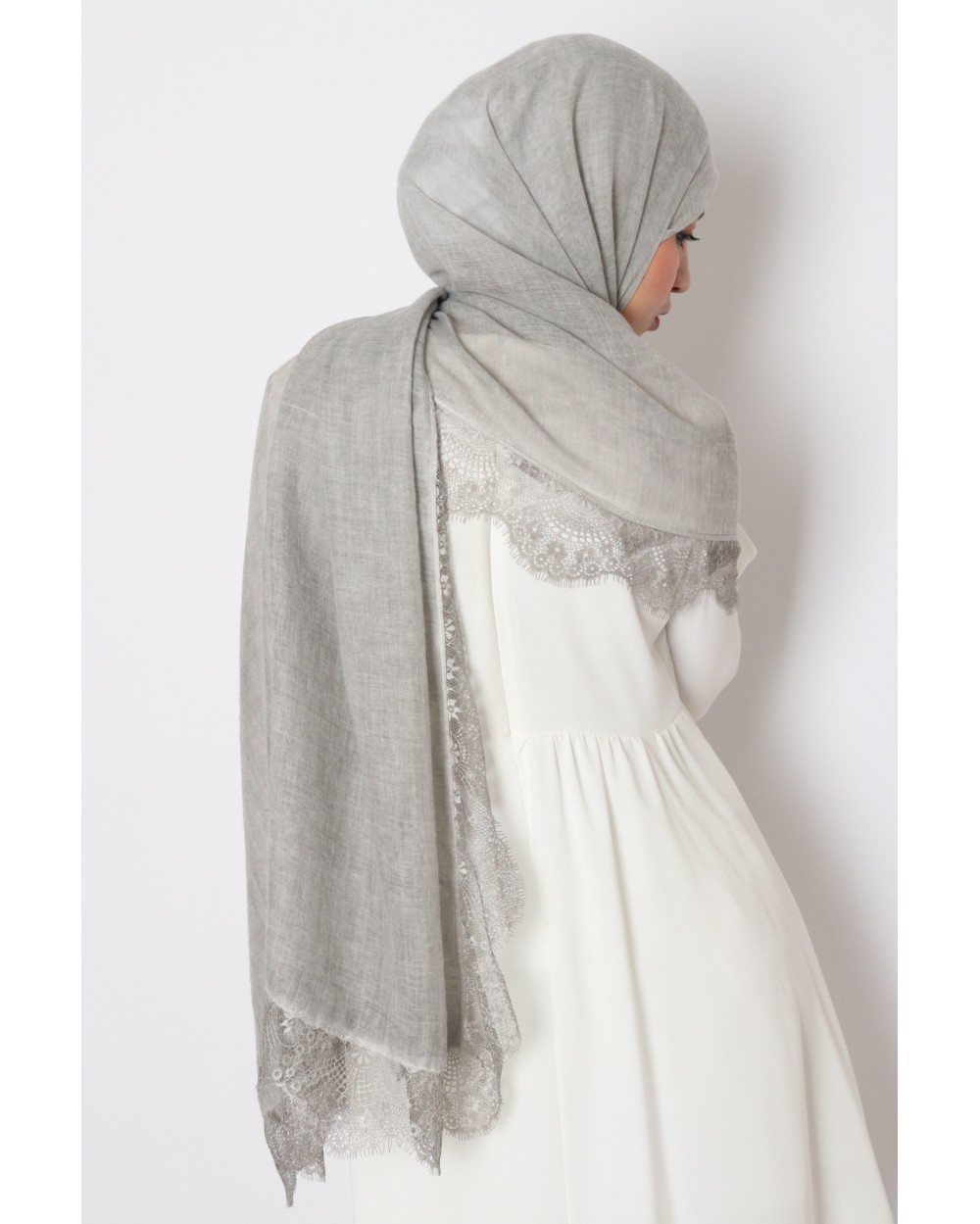 Maxi Hijab Suzanne contour Dentelle