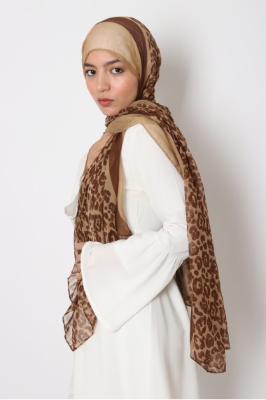 Maxi leopard print scarf