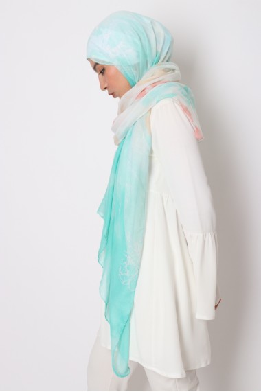 Hijab rectangle imprimé