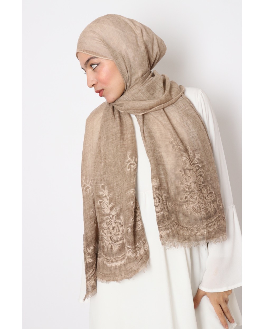 Maxi Hijab Sarah brodé