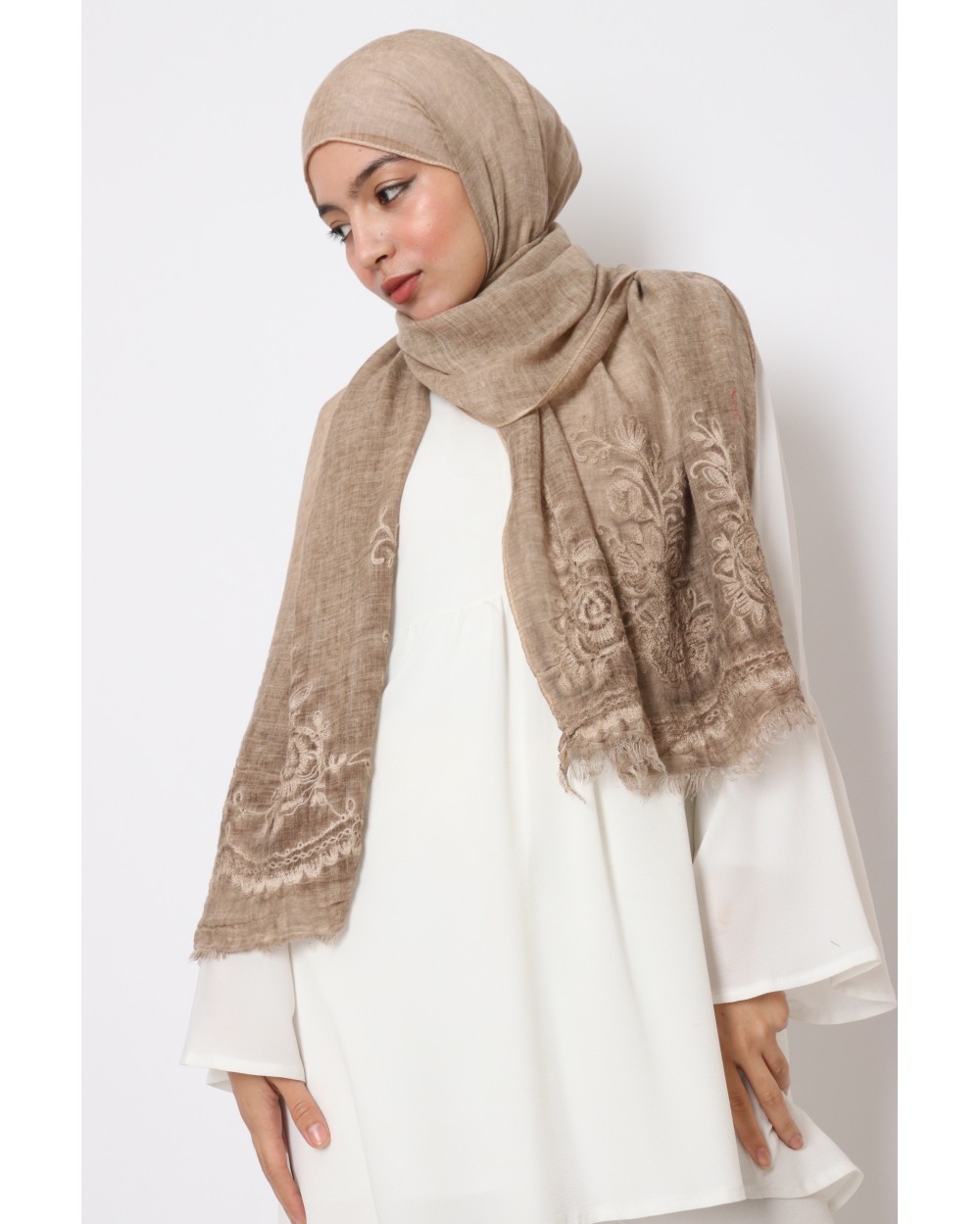 Maxi Hijab Sarah embroidered