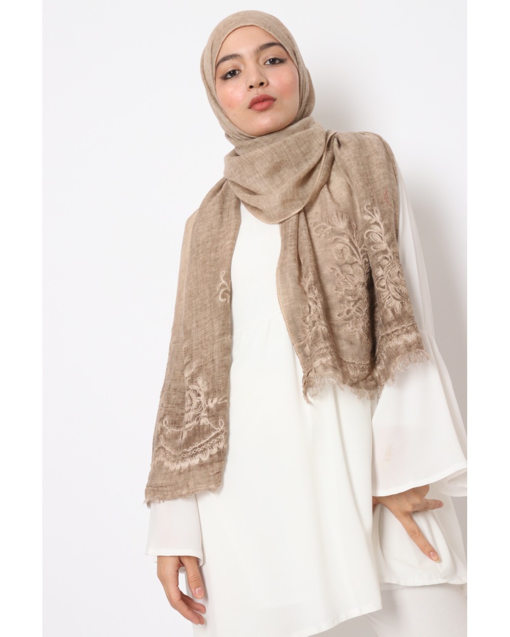 Maxi Hijab Sarah embroidered