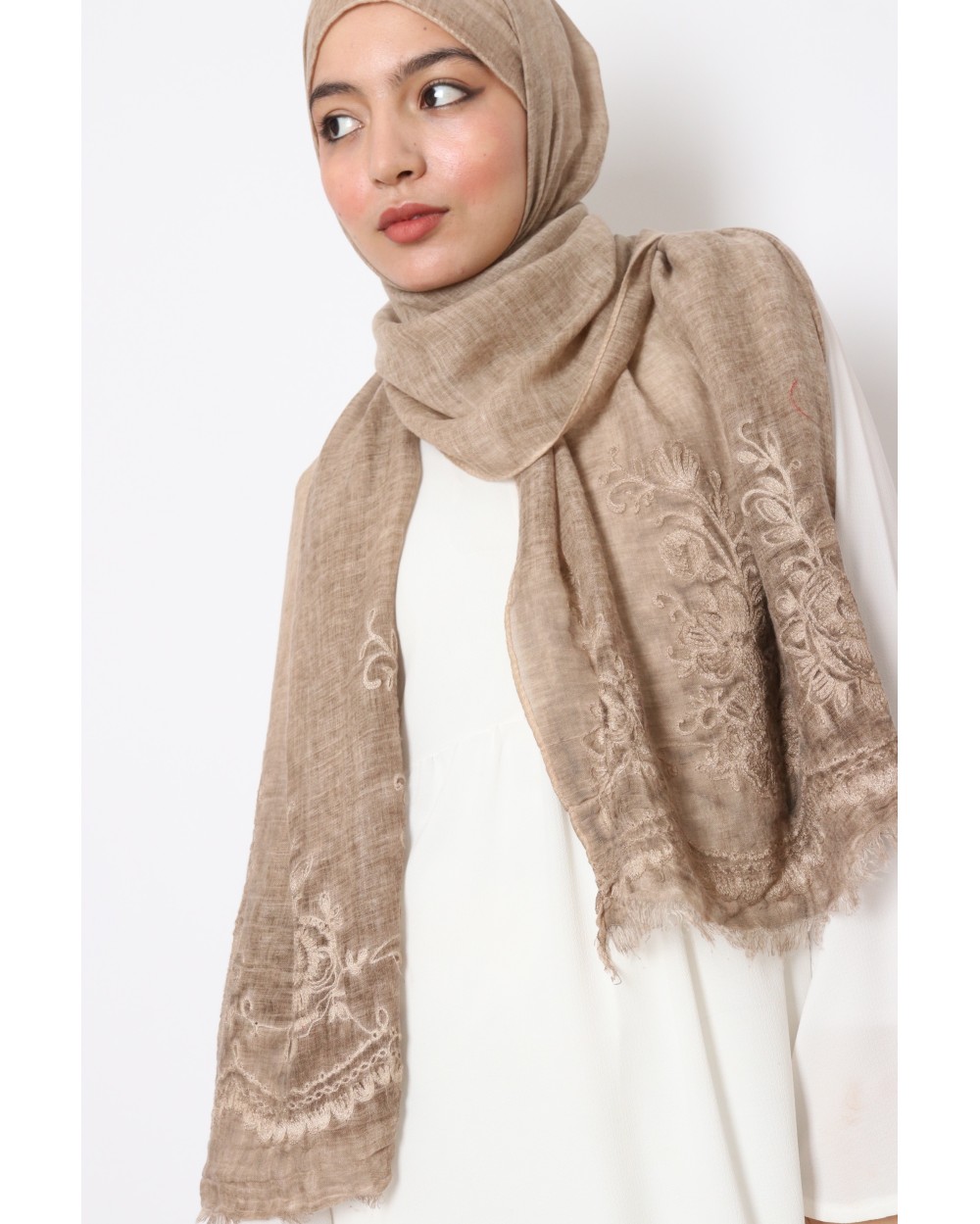 Maxi Hijab Sarah embroidered