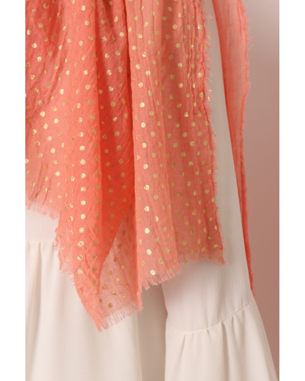 Maxi Hijab Pois dorés