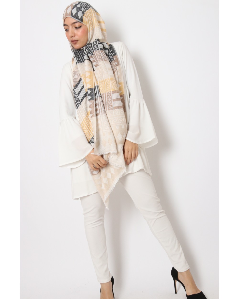 Maxi Ethnic print scarf Shady