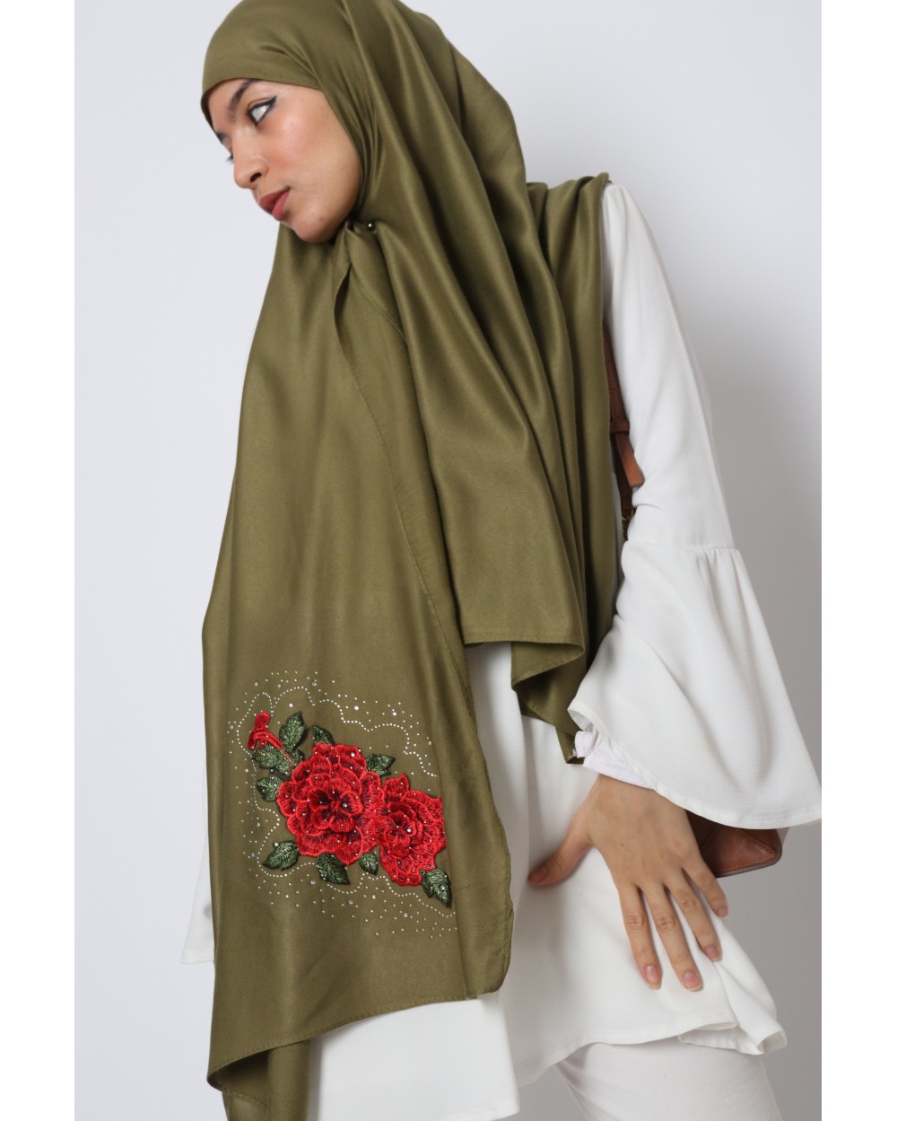 Maxi Hijab Kenzo with rhinestones