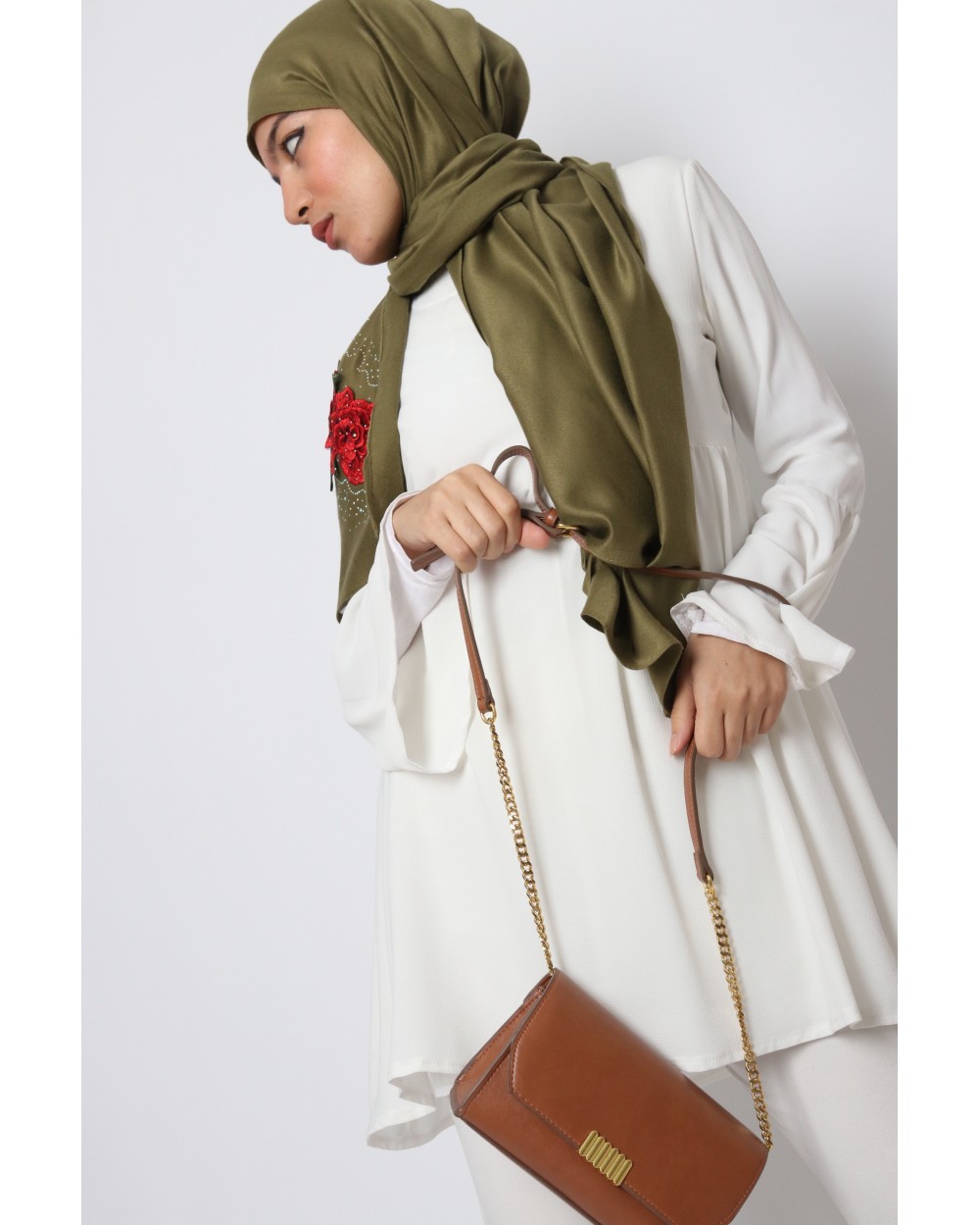 Maxi Hijab Kenzo with rhinestones