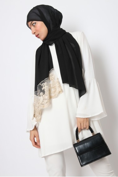 Kayna Hijab with lace