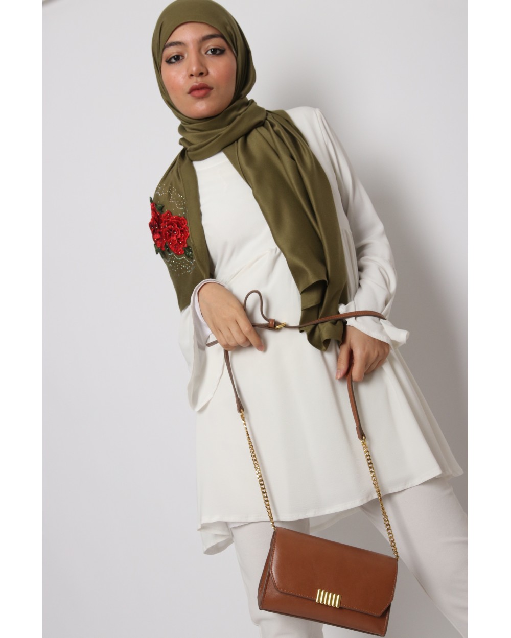 Maxi Hijab Kenzo with rhinestones