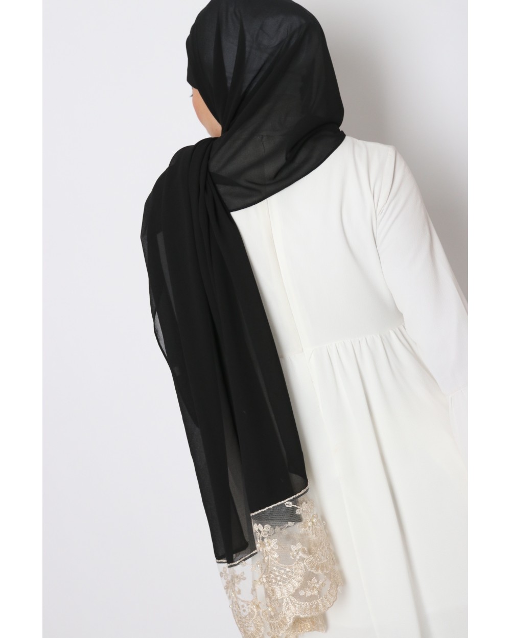 Kayna Hijab with lace