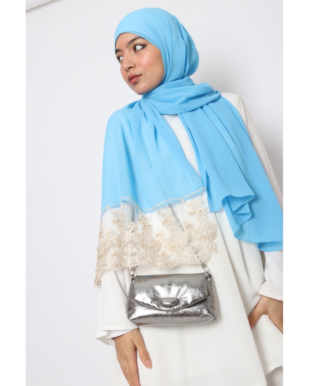 Kayna Hijab with lace