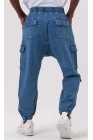 Stretch cargo harem pants Qaba'il