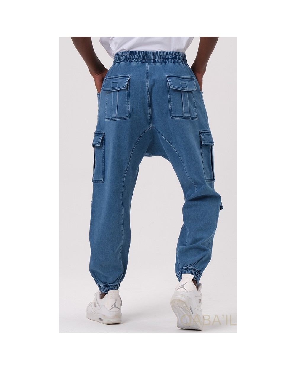 Stretch cargo harem pants Qaba'il