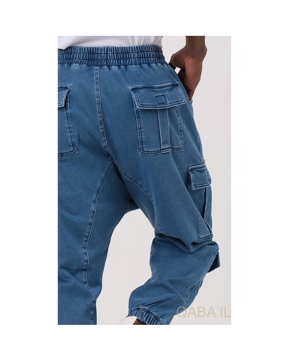 Stretch cargo harem pants Qaba'il