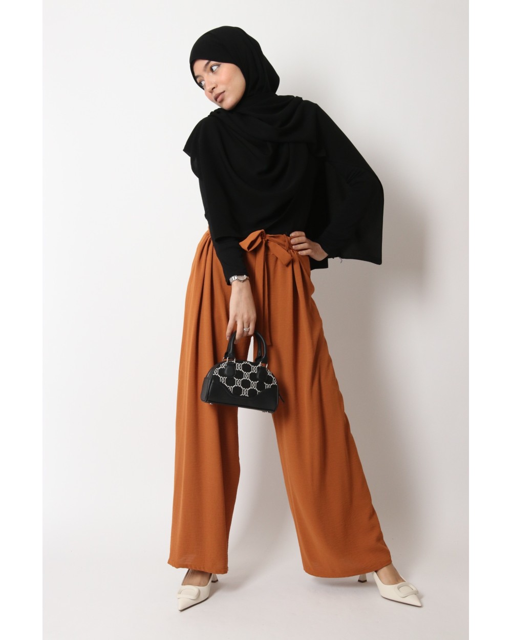 Jazz pants with belt