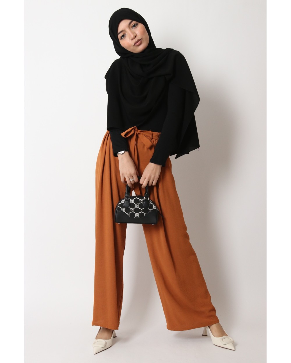Jazz pants with belt