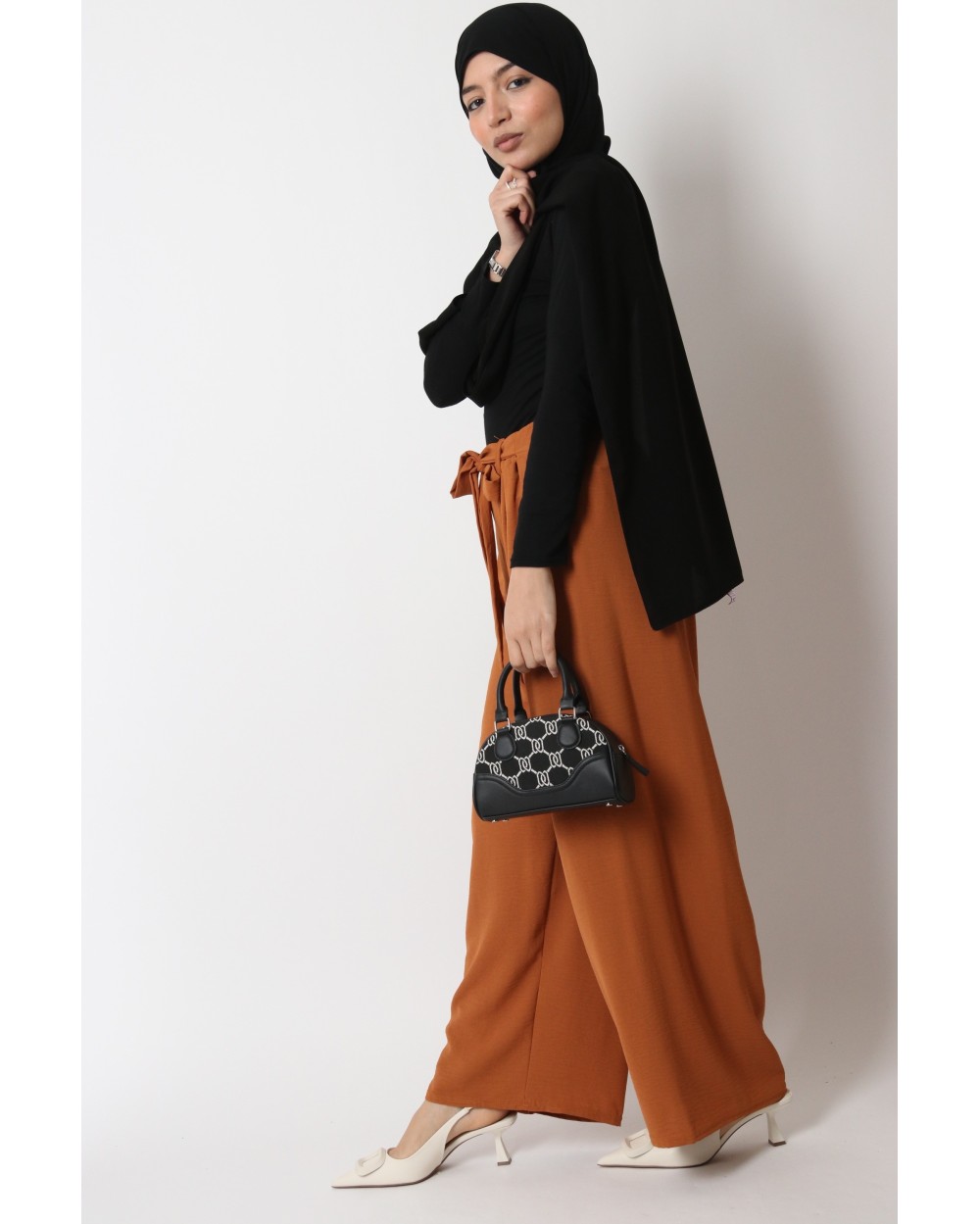 Jazz pants with belt