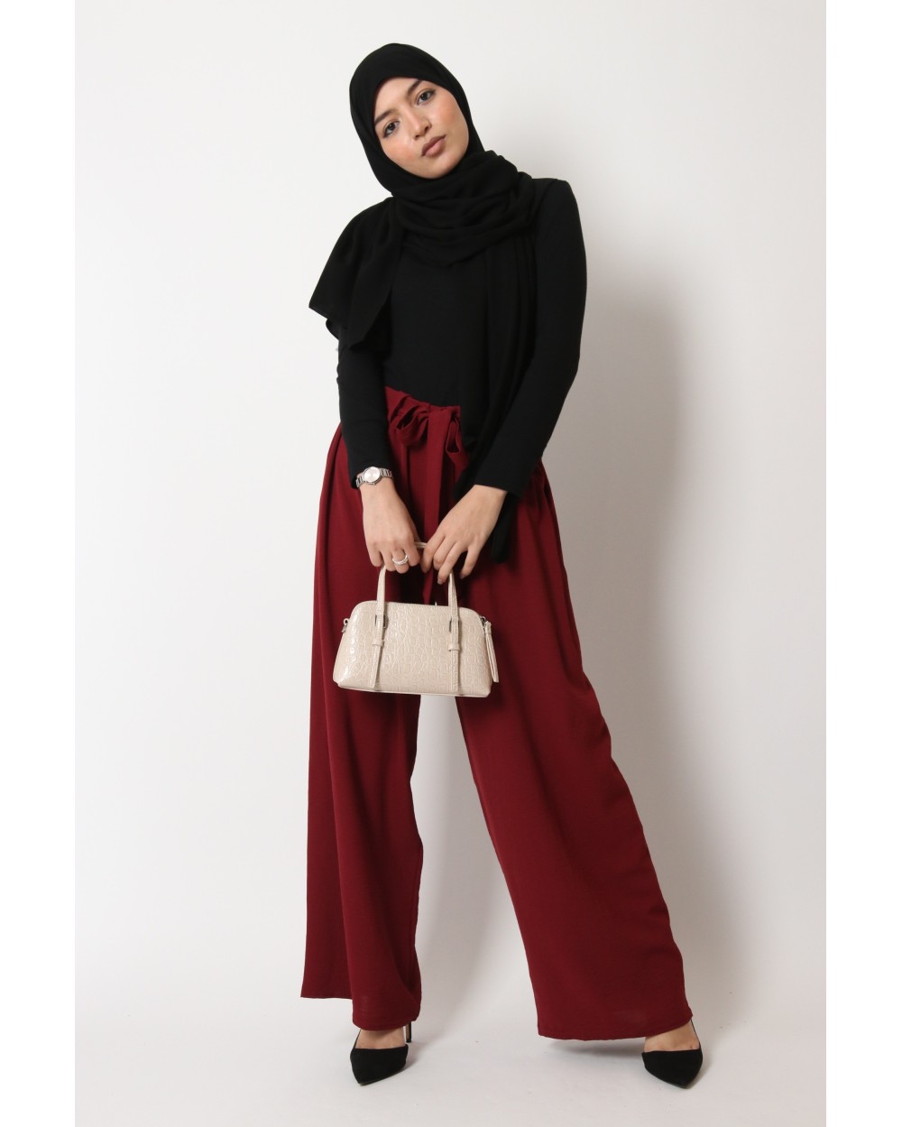 Jazz pants with belt