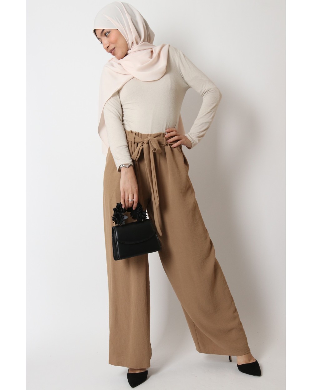 Jazz pants with belt